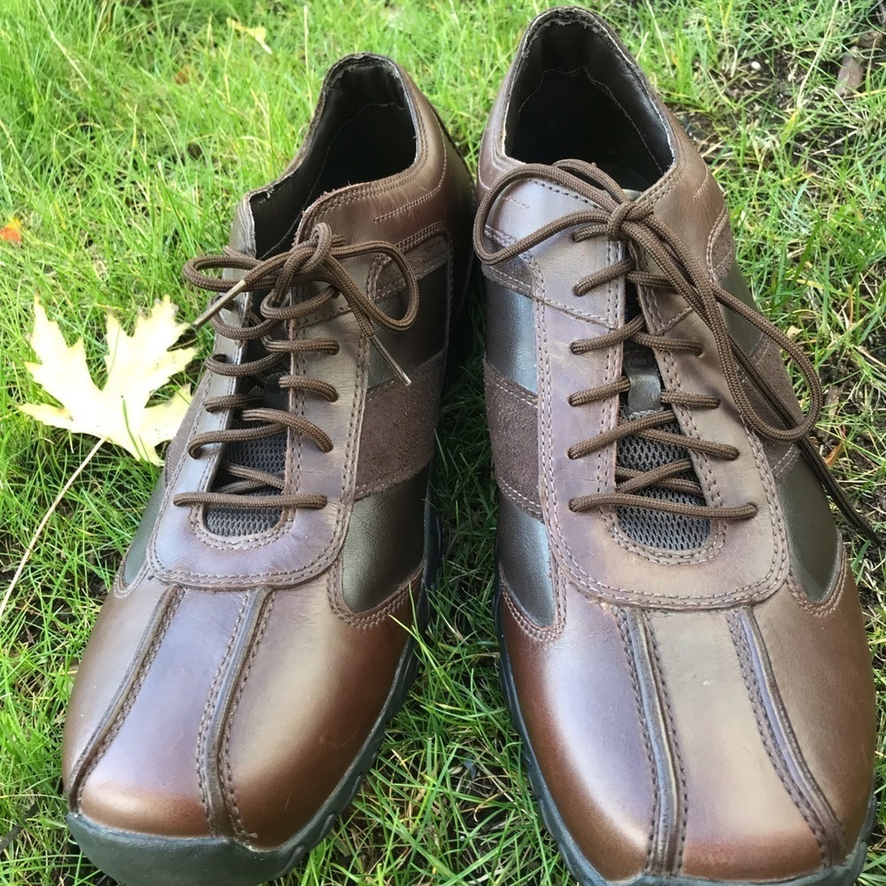 TIMBERLAND Brown lace up men's shoes, Size 13.